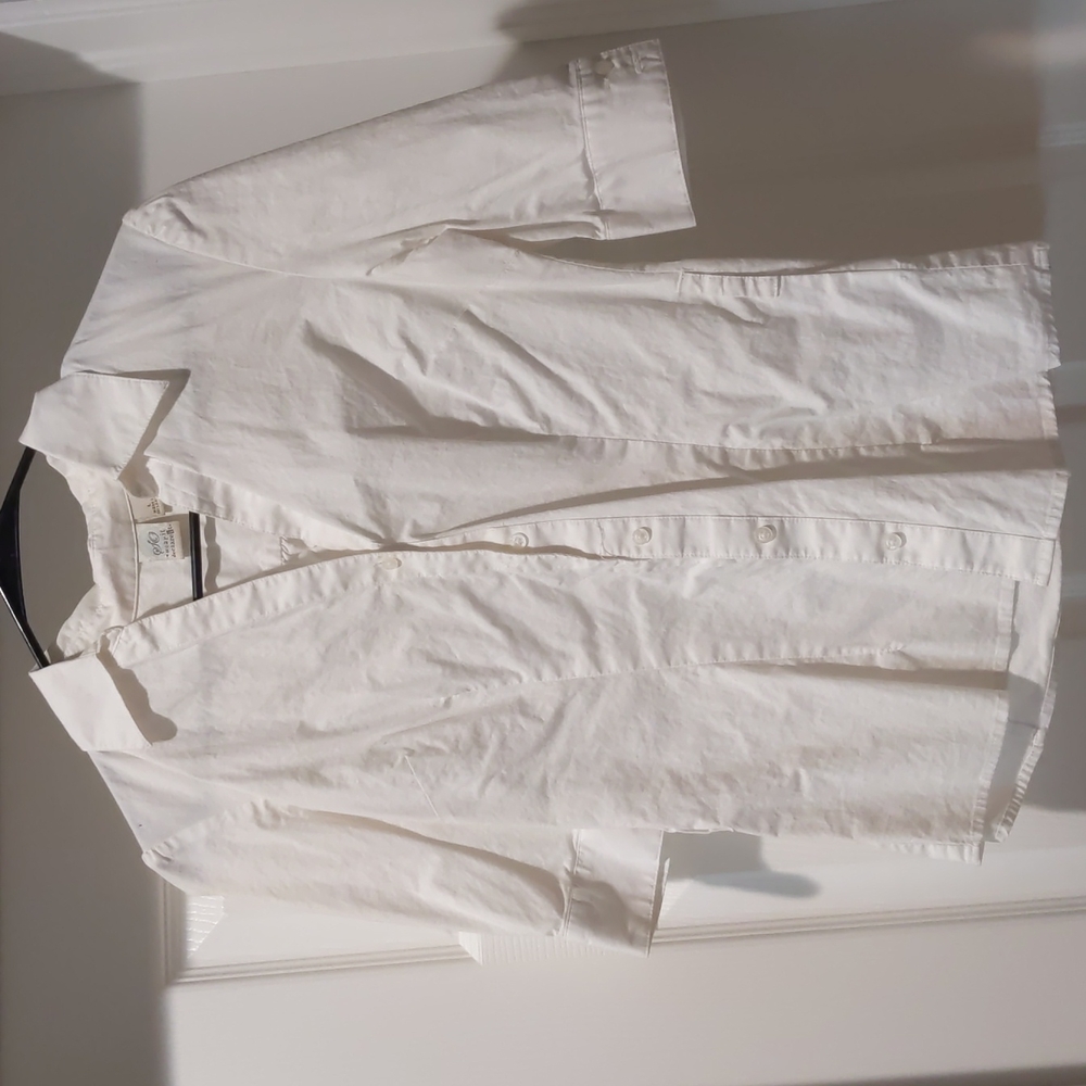 Junior Large White Button Down